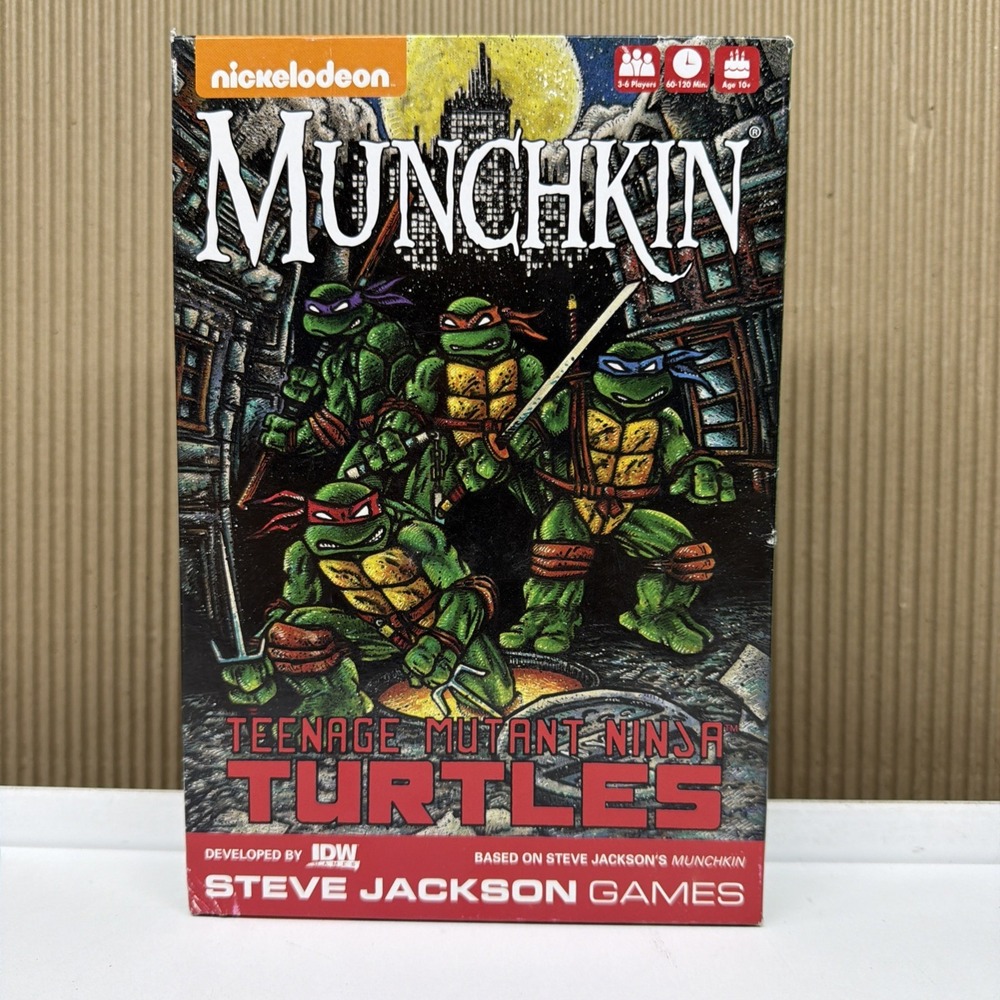 Munchkin Teenage Mutant Ninja Turtles Card Game Steve Jackson Games 01527 TMNT
